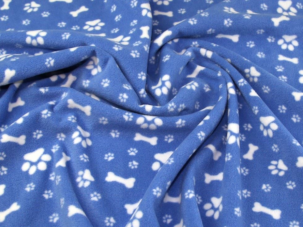 Copen Blue Polar Fleece Fabric