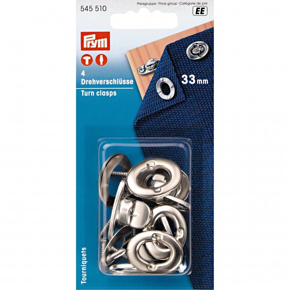 Prym Turn Clasp With Screw Silver
 