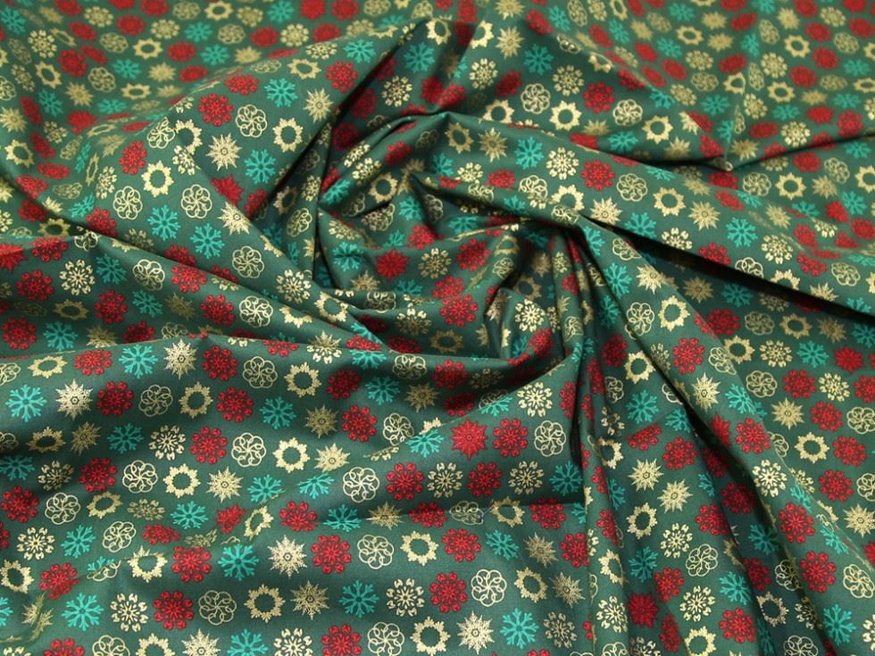 Bottle Green Deadstock 100% Cotton Fabric