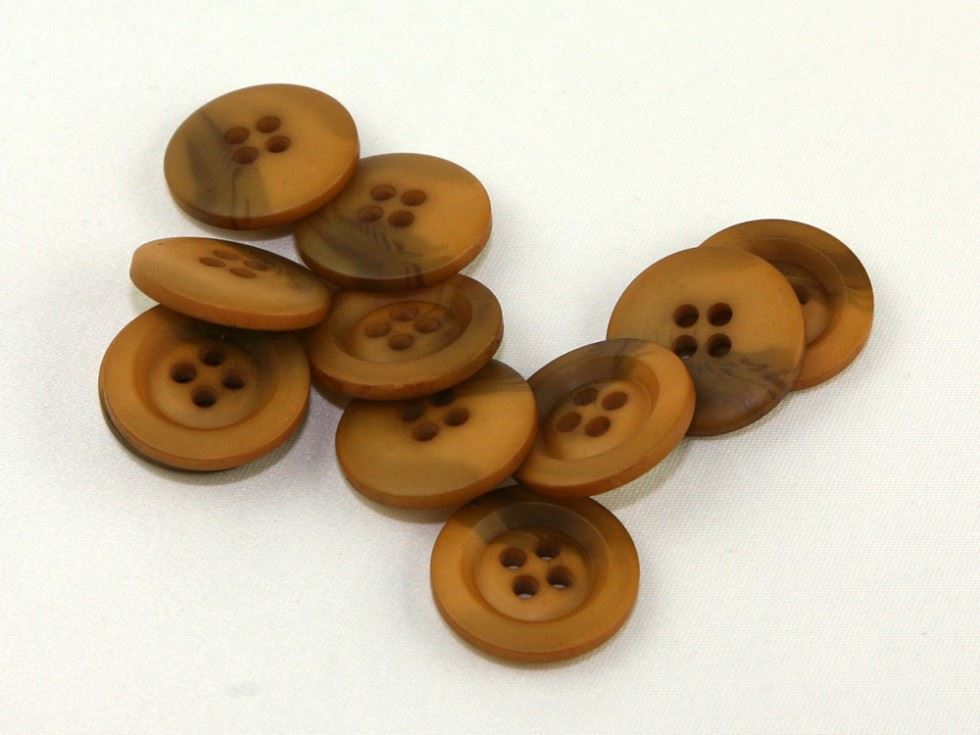 Dill Tan Round Marble Buttons (Value Pack)