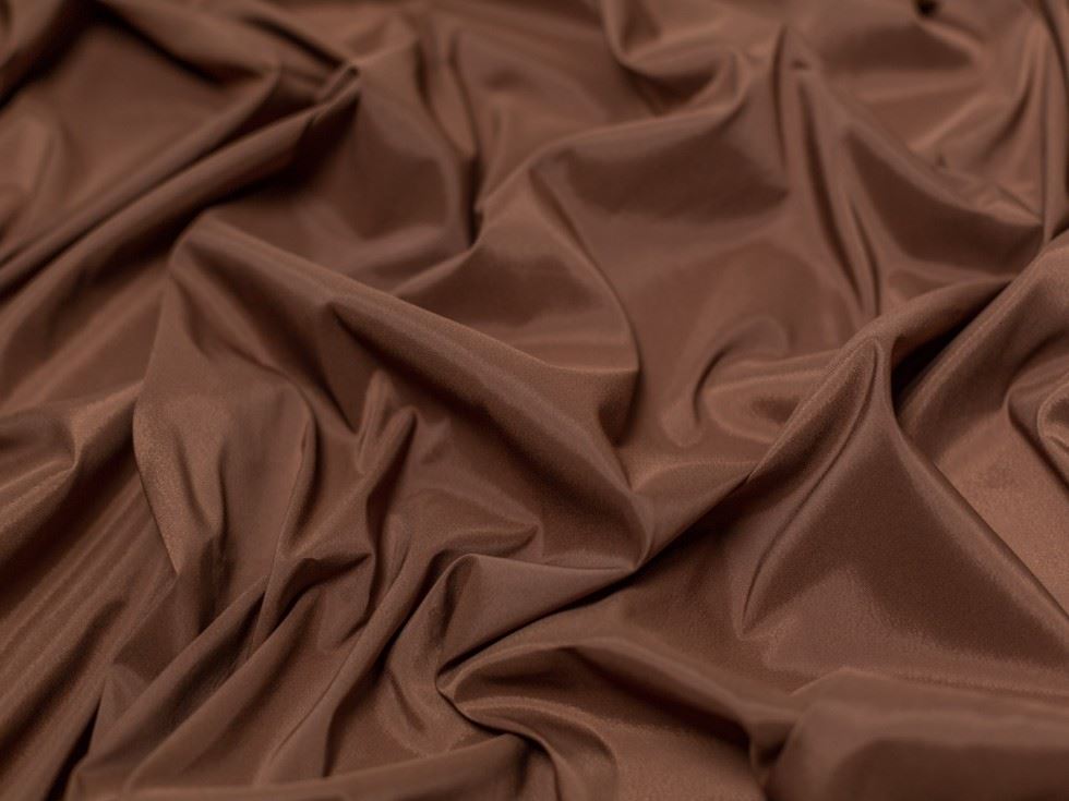 Stretch Woven Lining Fabric Chocolate Brown