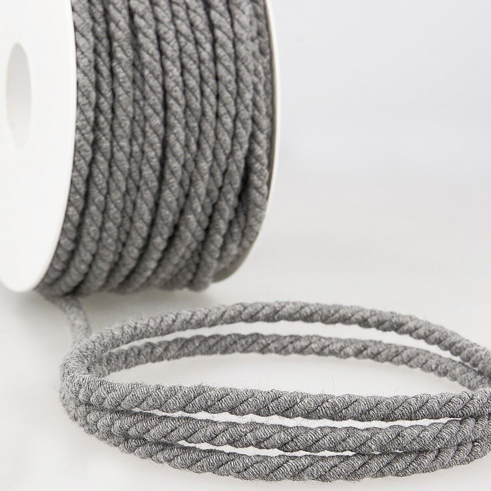 Stephanoise Round Cotton Cord Light Grey
 