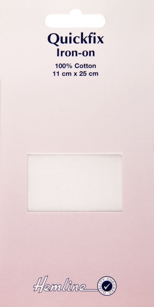 Hemline White Cotton Patches