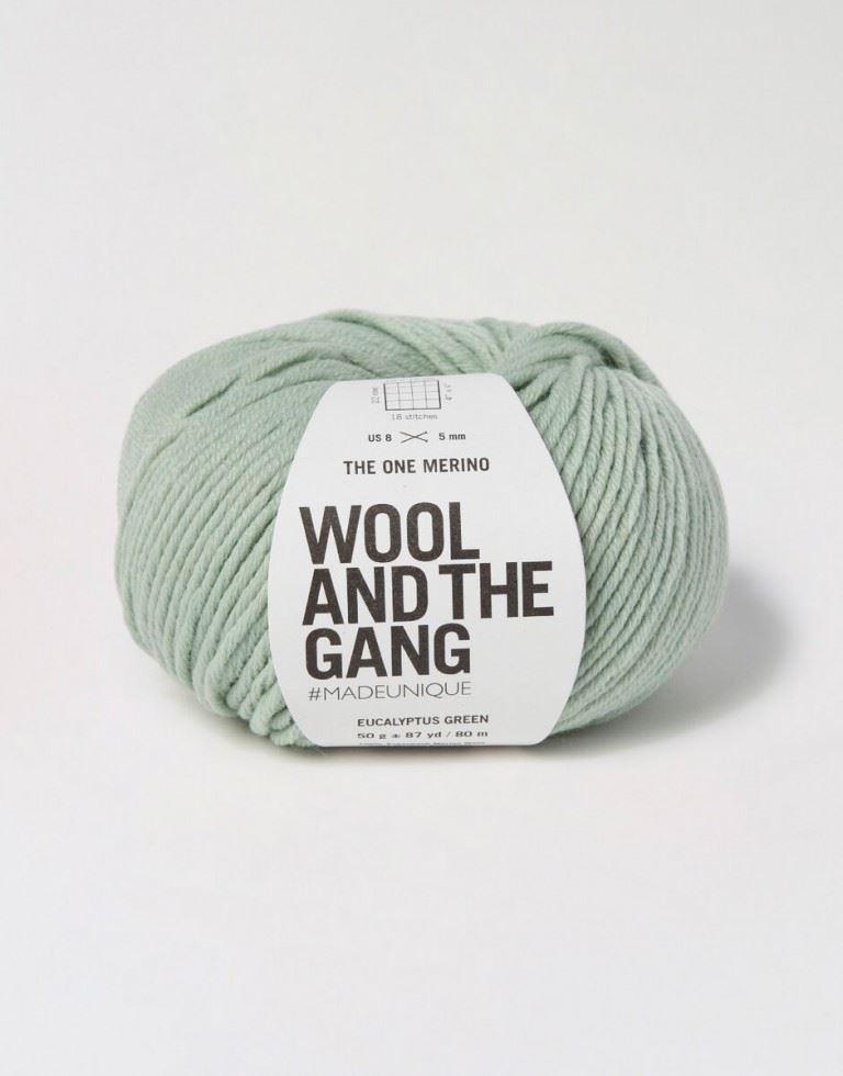 Wool And The Gang Eucalyptus Green The One Merino Aran Yarn