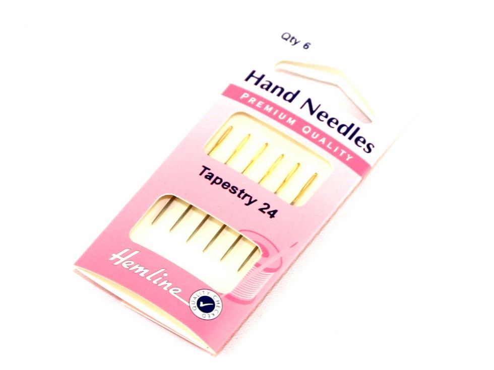 Minerva Tapestry Cross Stitch Needles Gold Hemline H283g.24