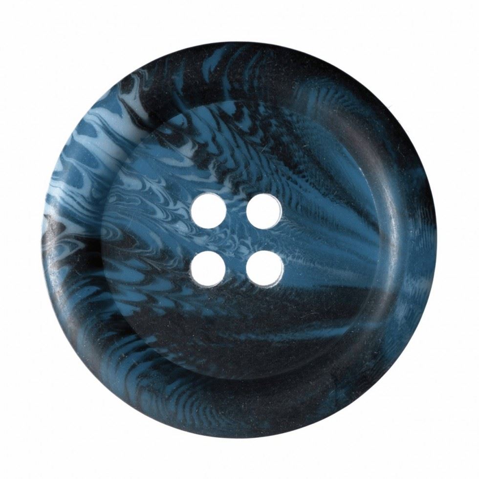 Hemline Blue Tortoise Shell Buttons