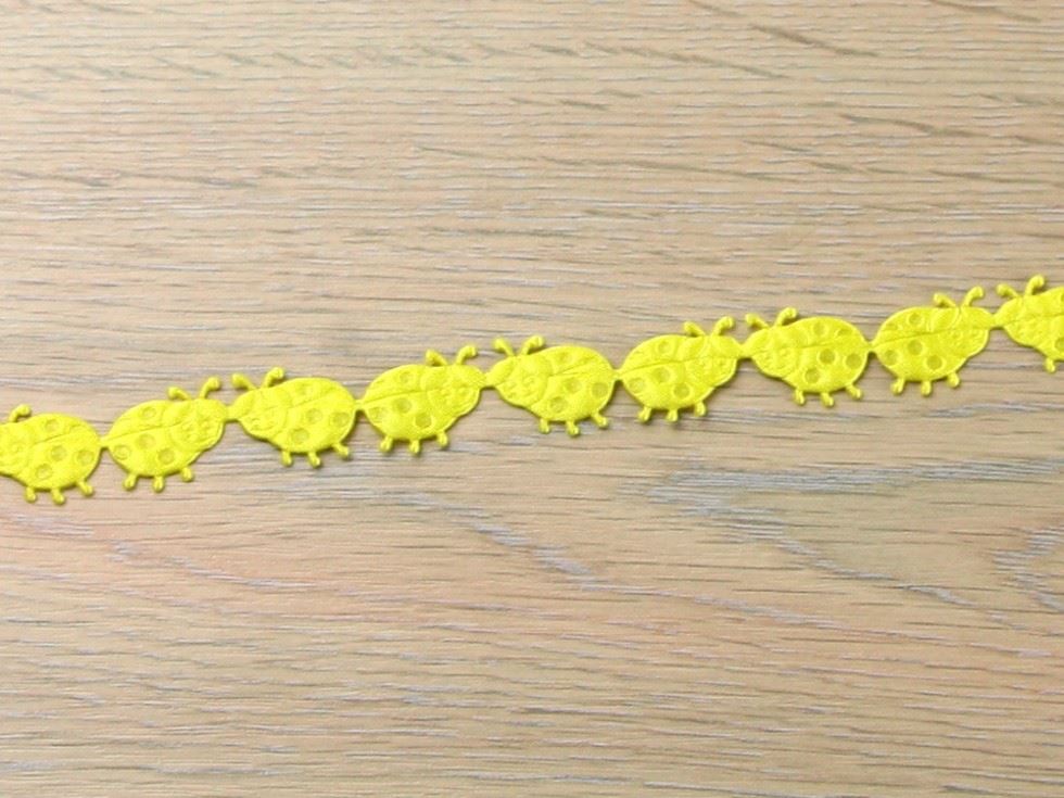 Ladybird Shaped Trim Yellow
