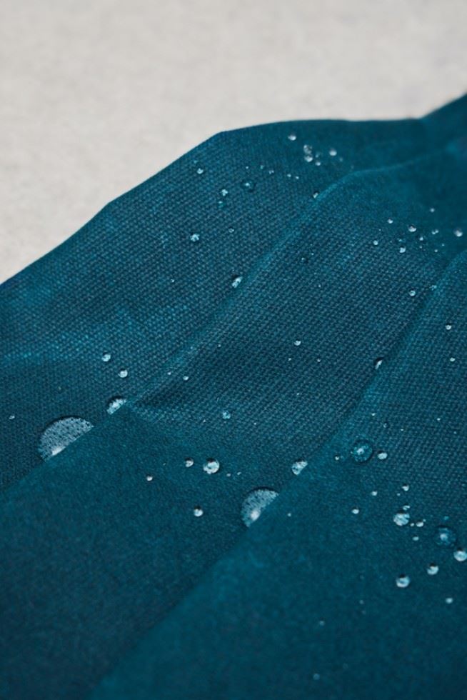Mind The Maker Petrol Weighty Waxed Cotton Fabric