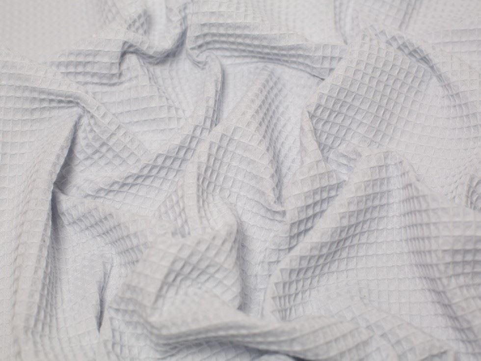 Minerva Core Range Medium Cotton Waffle Fabric Powder Blue