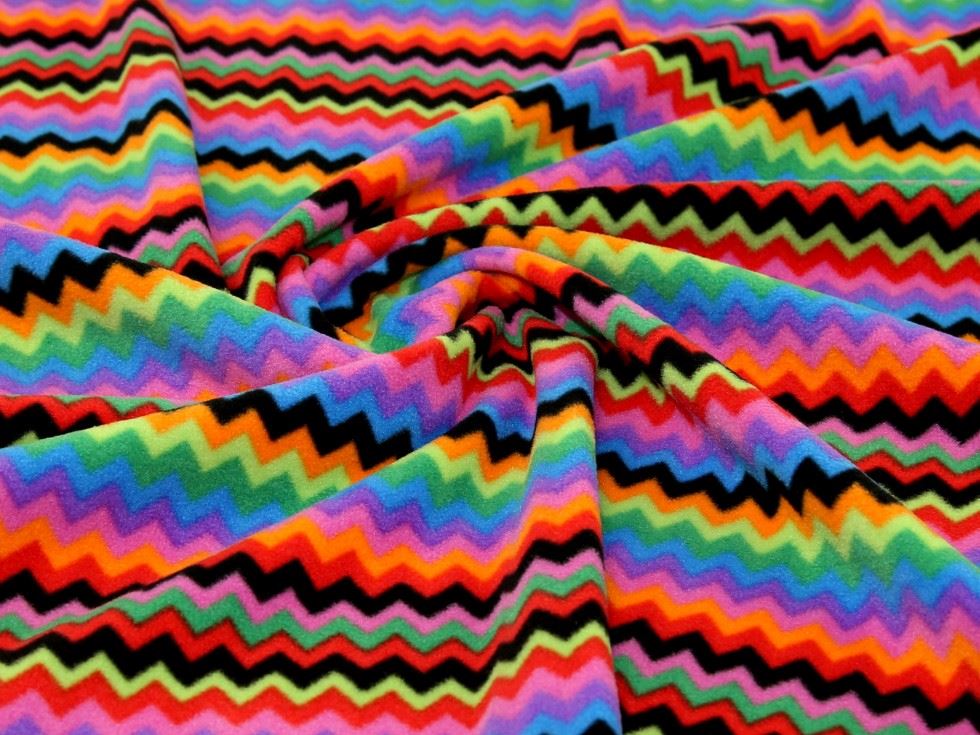 Minerva Printed Polar Fabric Brights Fleece C6788-Col 1