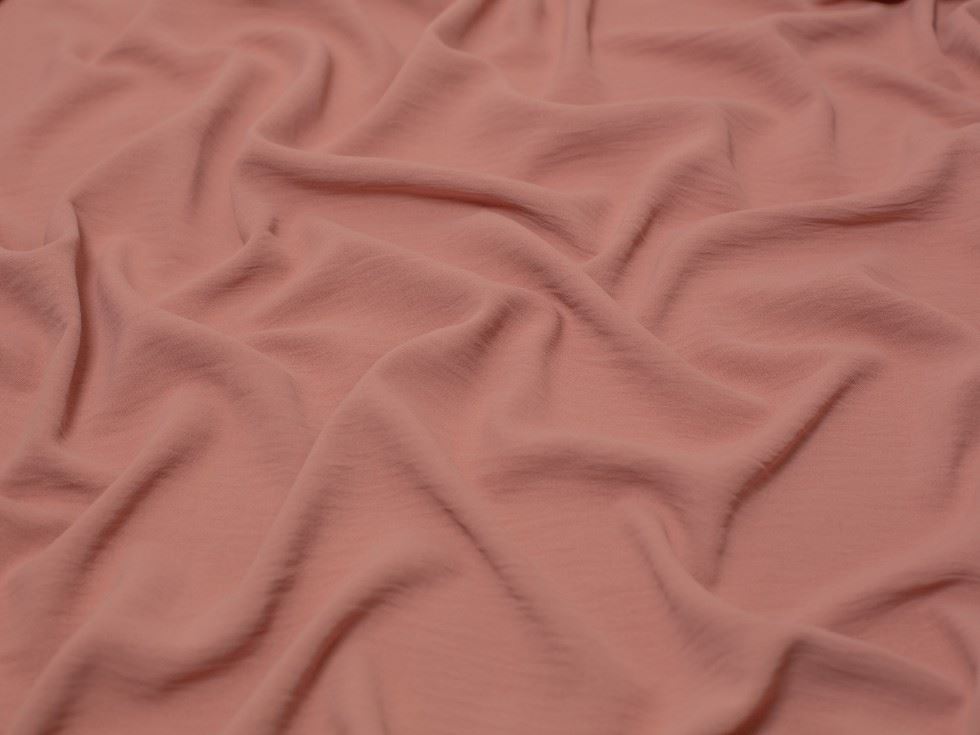 Minerva Core Range Ocean Washed Stretch Woven Crepe Fabric Dusty Pink
 
