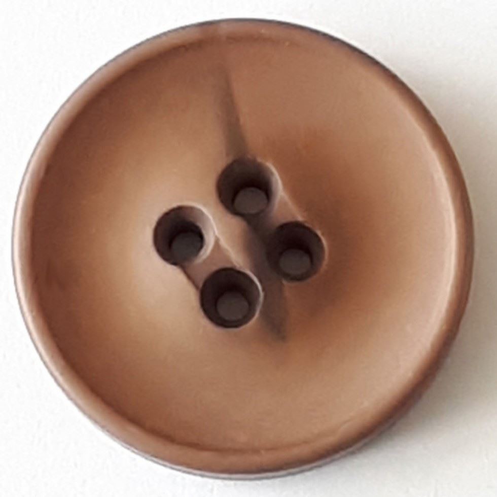 Dill Brown Round Plastic Buttons (Value Pack)