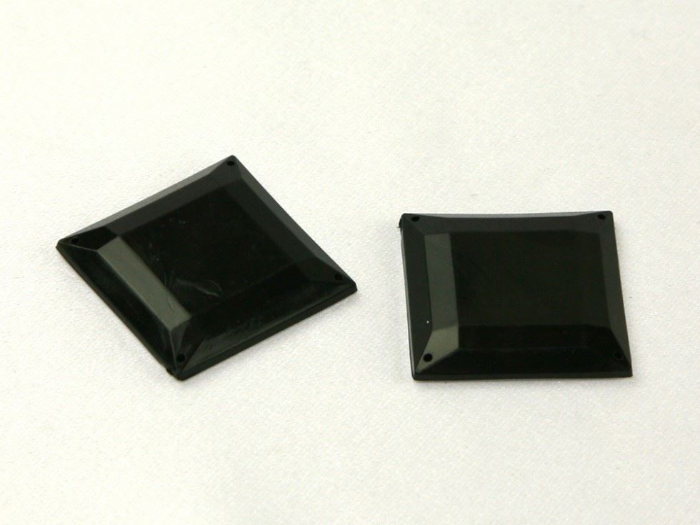 Square Acrylic Jewels Black
 