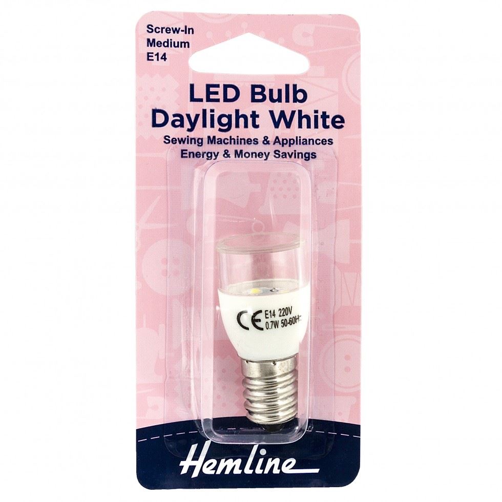 Hemline White Screw Led Sewing Machine Bulb
