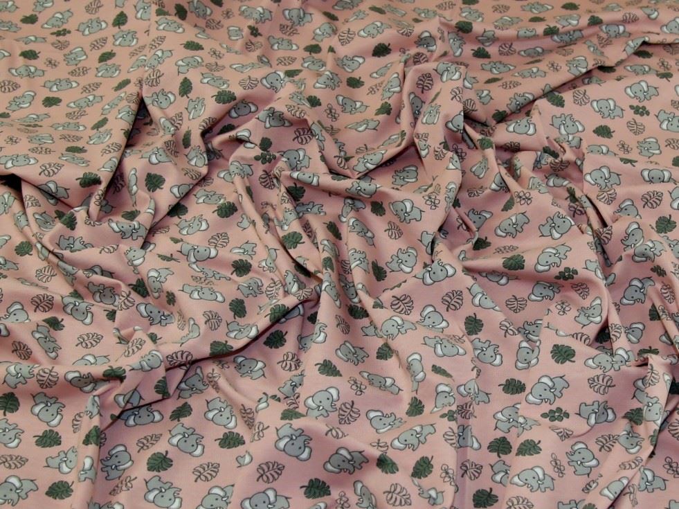 John Louden Rose Cotton Jersey Stretch Knit Fabric