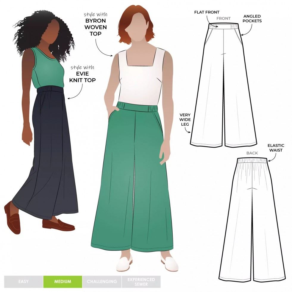 Style Arc Sewing Pattern Loddon Pants