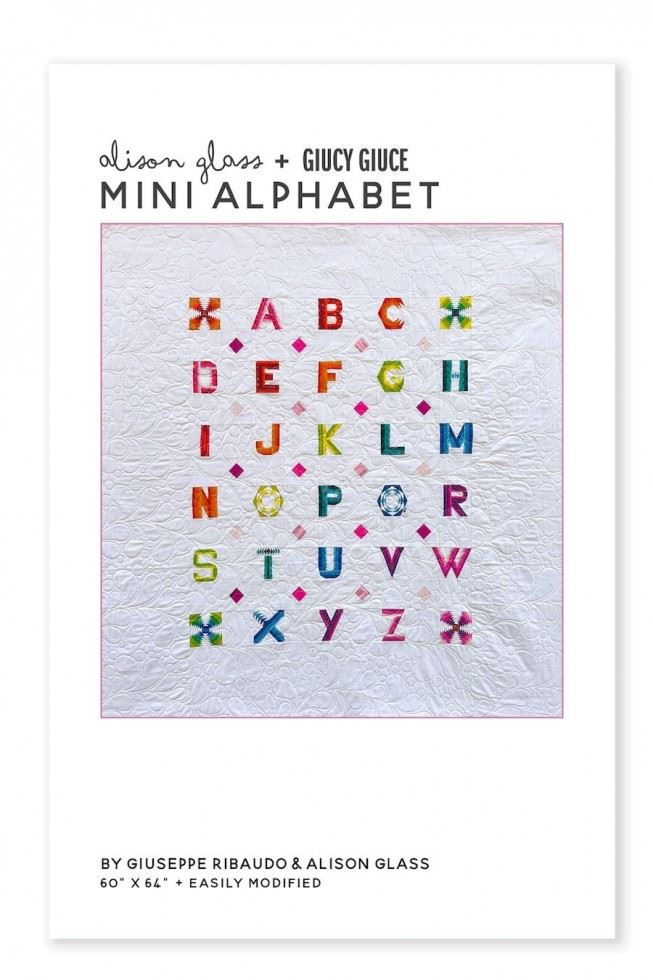 Alison Glass Quilting Pattern Mini Alphabet Quilt
 