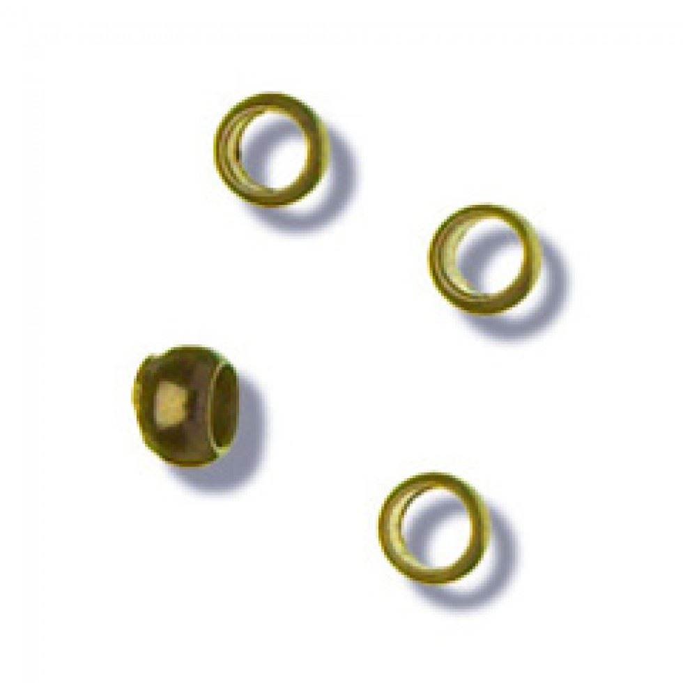 Trimits Gold Crimp Bead Findings (Value Pack Of 5)