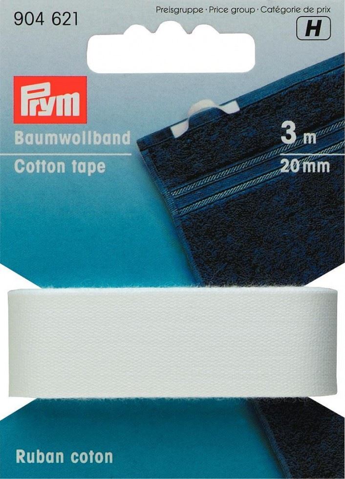 Prym White Cotton Tape