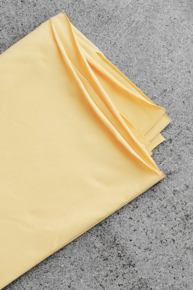 Mind The Maker Blonde Yellow Cotton Single Jersey Stretch Knit Fabric