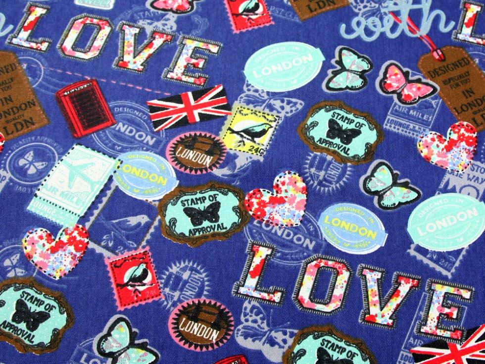Deadstock Cotton Canvas Fabric Royal Blue
 