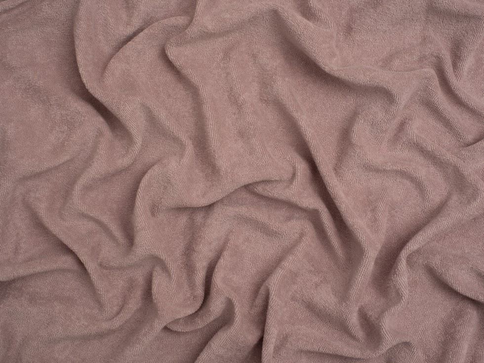 Minerva Core Range One Sided Cotton Towelling Fabric Light Pink
