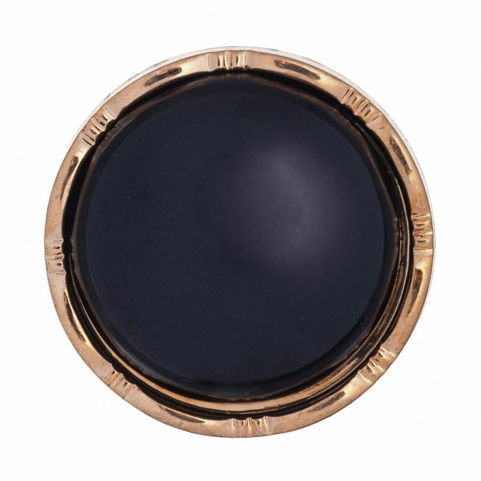 Hemline Black Round Metallic Buttons