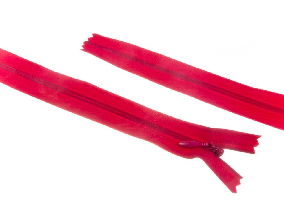 Concealed Invisible Closed End Zips Cerise Pink
 