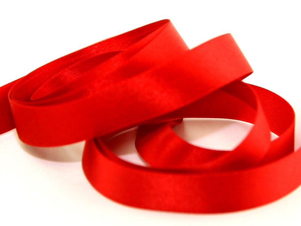 Berisfords Double Faced Satin Ribbon 15 Red
 