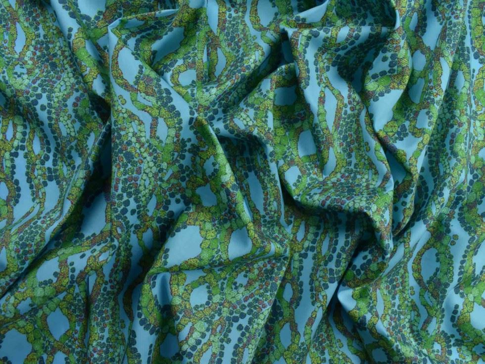 Storrs London Egyptian Cotton Lawn Fabric Turquoise