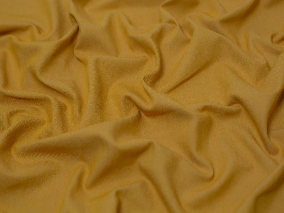 Minerva Core Range Ochre 280Gsm Stretch Washed Denim Fabric