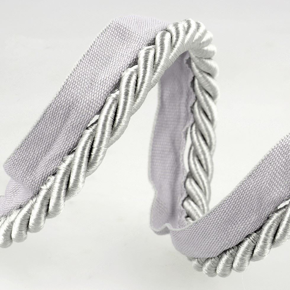 Stephanoise Flanged Piping Cord Light Grey
 