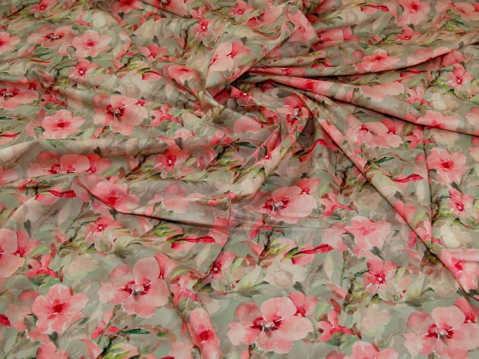 John Louden Pink Cotton Lawn Fabric