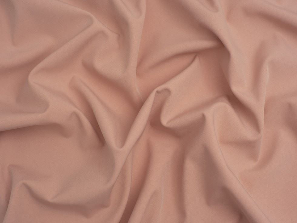 Minerva Core Range Blush Fleece Back Soft Shell Coating Fabric