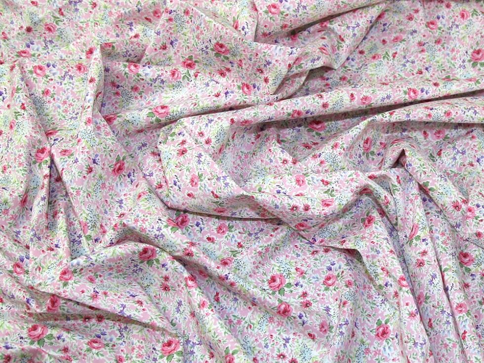 Pink Cotton Lawn Fabric