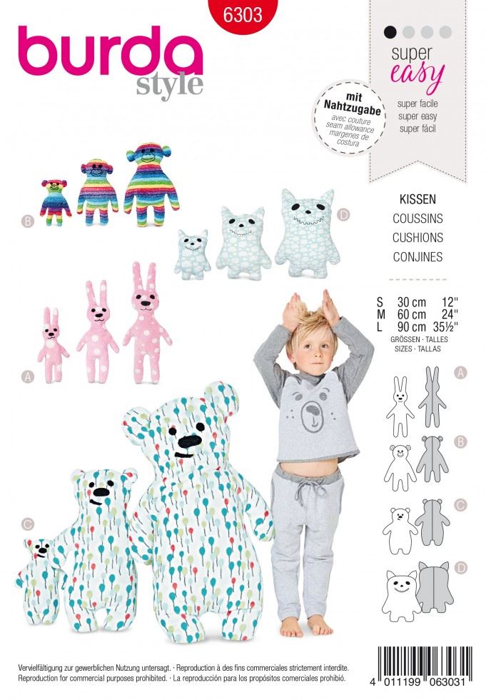 Burda Paper Sewing Pattern 6303
 