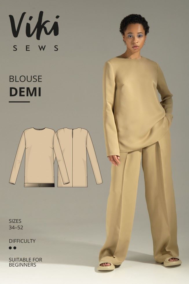 Vikisews Sewing Pattern Demi Blouse