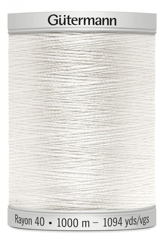 Gutermann 1002 No 40 Sulky Rayon Embroidery Thread