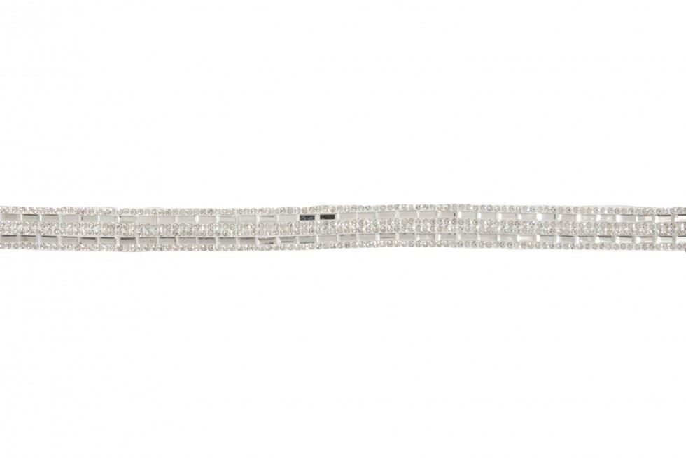 Essential Trimmings Ivory Iron On Diamante Trim