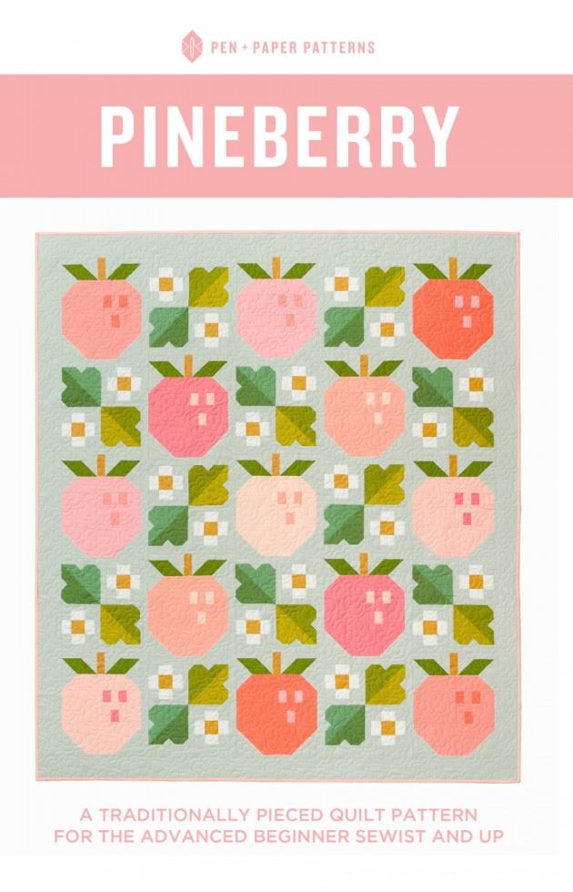 Pen + Paper Quilting Pattern Pineberry
 