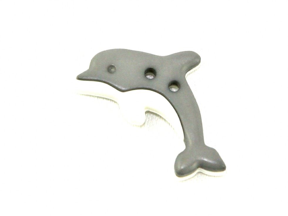 Dill Grey Dolphin Buttons (Value Pack)