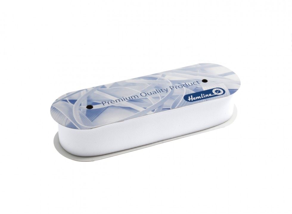 Hemline Nurses Belt Elastic White
 