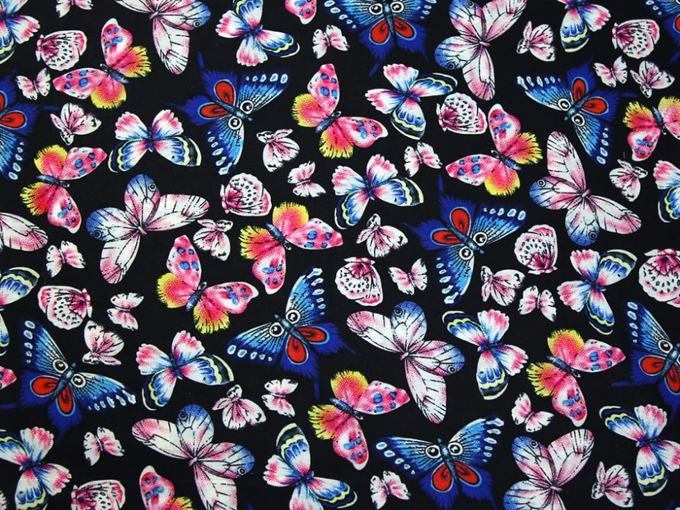 Deadstock Polyester Sateen Fabric Black
 