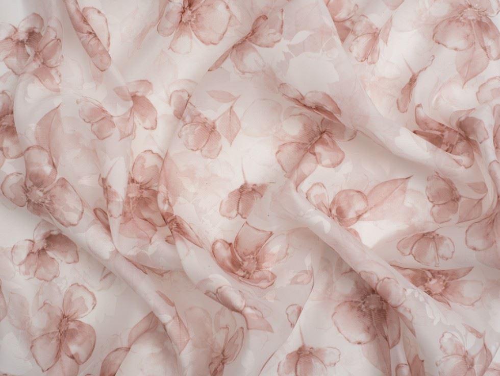Minerva Core Range Seville Fine Organza Fabric Dusty Pink
 