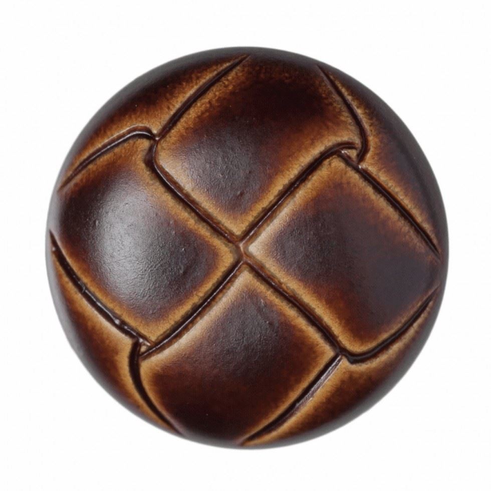 Hemline Brown Round Plastic Buttons