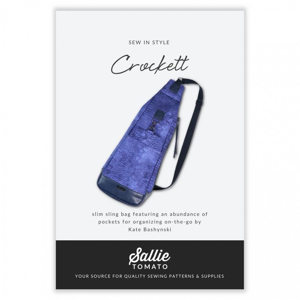 Sallie Tomato Paper Sewing Pattern Crockett Sling Bag