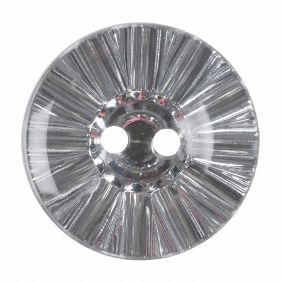 Hemline Clear Round Plastic Buttons