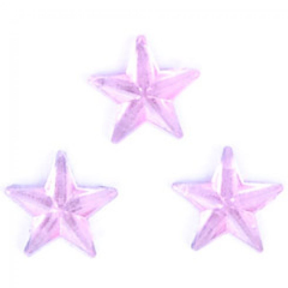 Trimits Pink Star Stick On Diamantes