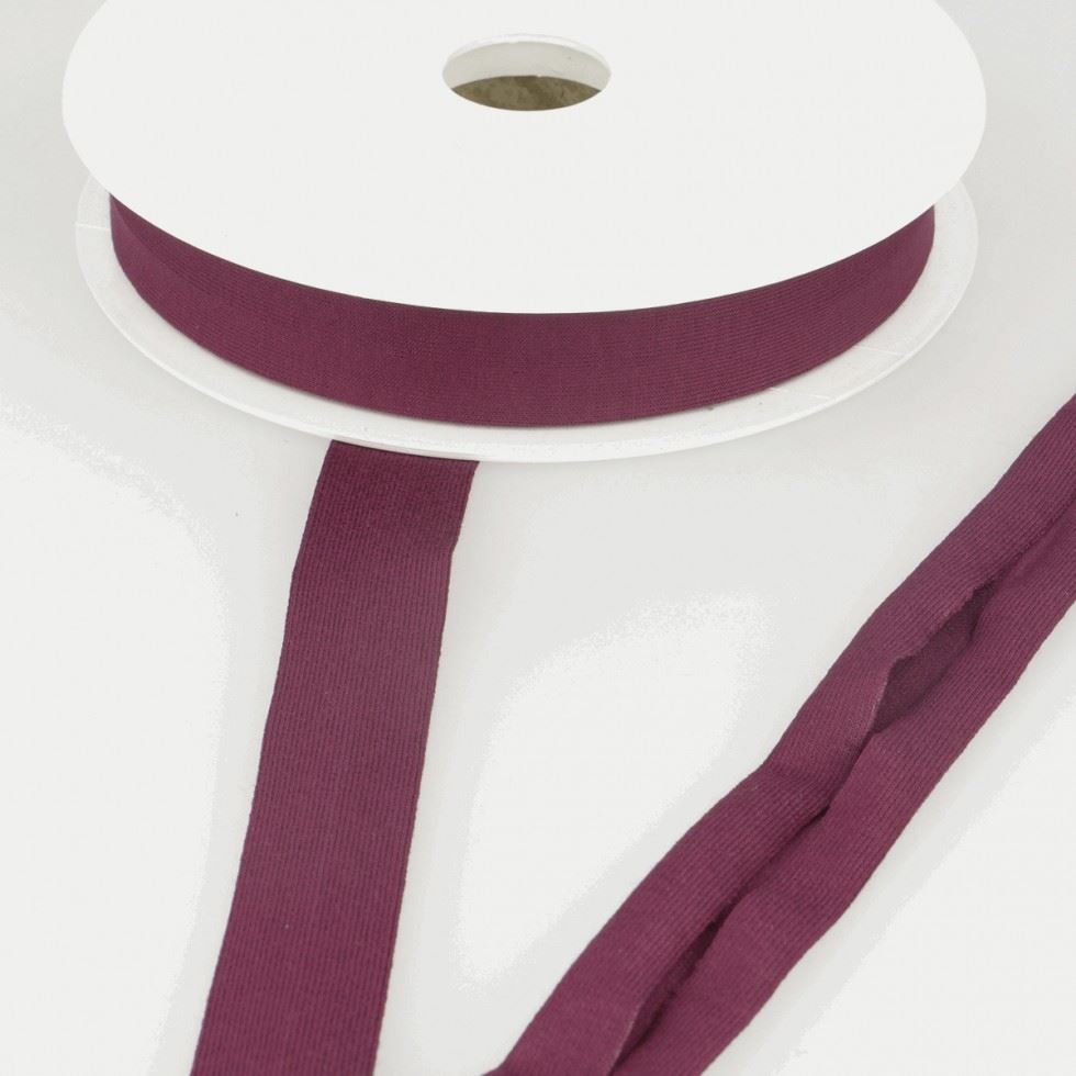 Stephanoise Viscose Jersey Bias Binding Tape Sangria
 