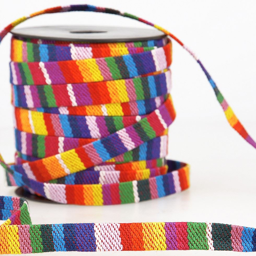 Stephanoise Jacquard Braid Trim Multicoloured
